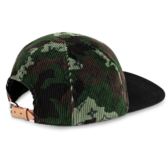 Louis Vuitton Easy Fit Camo Kaki Green Black LV Logo Sun Cap Baseball Hat 58cm - Picture 7 of 12